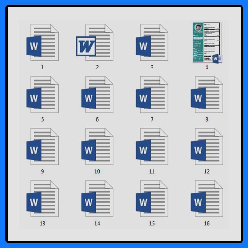 330 Templates CV Lamaran Kerja Microsoft Words MS WORD