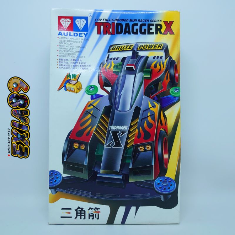 Tamiya Auldey Mini 4WD - Tridagger X Let's & Go