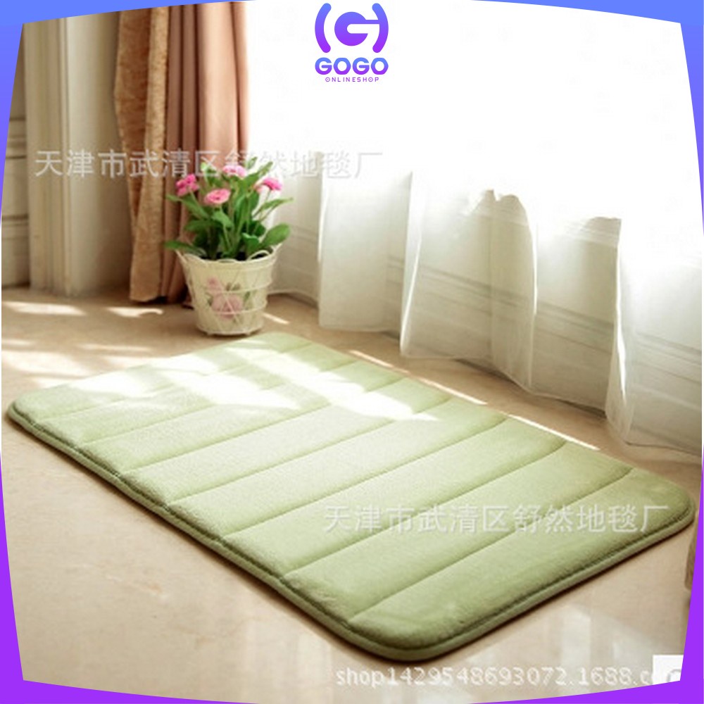 GOGO-C230 - C233 Keset Kaki Anti Slip 40X60CM Bahan Memory Foam / Keset Kamar Mandi / Keset Karakter