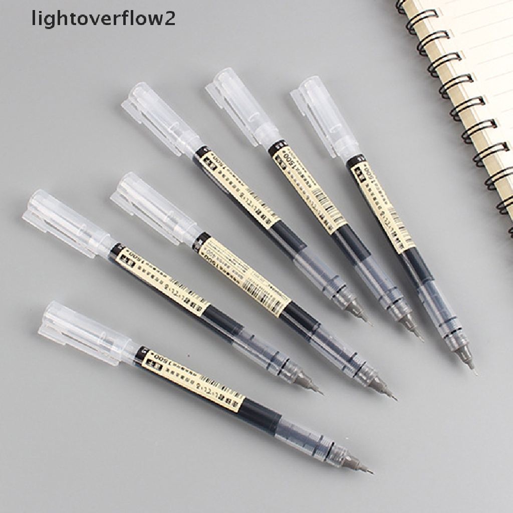 (lightoverflow2) Pena Rollerball Tinta Cair Quick Dry Ukuran 0.5mm