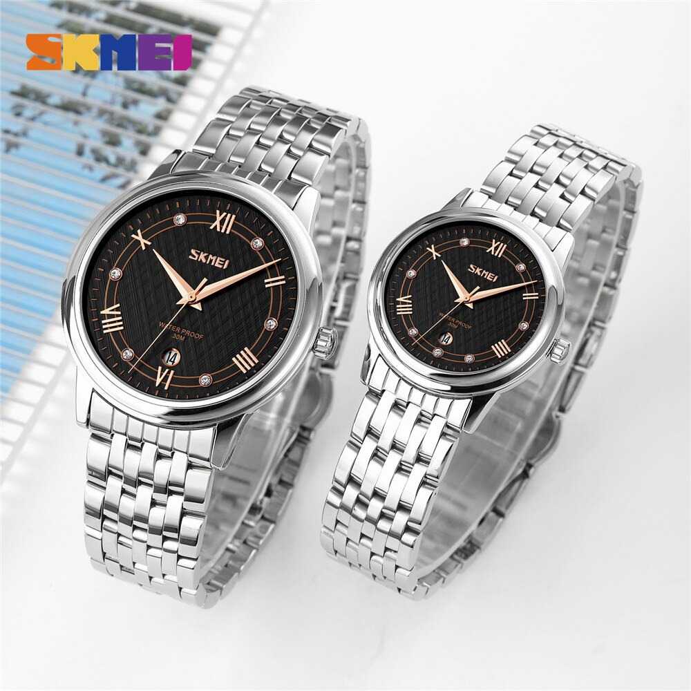 ARS - SKMEI Jam Tangan Analog Wanita Strap Stainless Steel - 9272