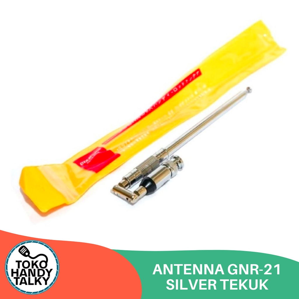 ANTENNA HANDY TALKY GNR-21 SILVER TEKUK ANTENA HT CHINA BAOFENG ICOM ALINCO