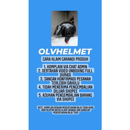HELM CHIPS RETRO PRIA WANITA PET PENDEK SNI FREE PACKING