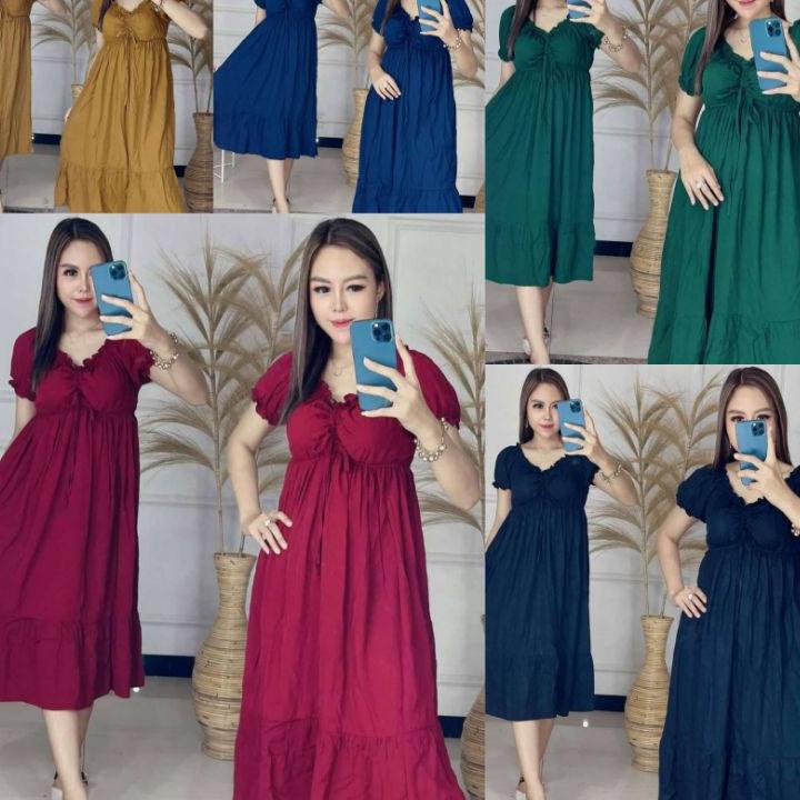 ゴ Baju Dress Daster Home Dress Homedress Elsa Andin Casandra Bali Serut Kerut Dada Sexy Seksi Pendek