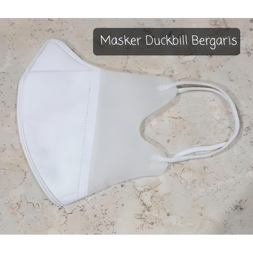 [200gr] ISI 50 | MASKER DUCKBILL 3 PLY PUTIH HITAM DEWASA ISI 50 PER BOX | ADA GARIS | KUALITAS BAGUS ISI 50 PER DUS-4