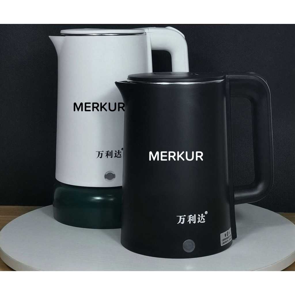 MERKUR Teko Listrik 2.3L Electric Kettle Pemanas Air Otomatis Stainles