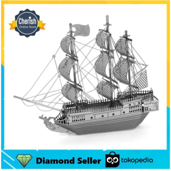 

Dijual Mainan Hobi Puzzle 3D Metal BLACK PEARL - Mainan DIY MB-014 Murah