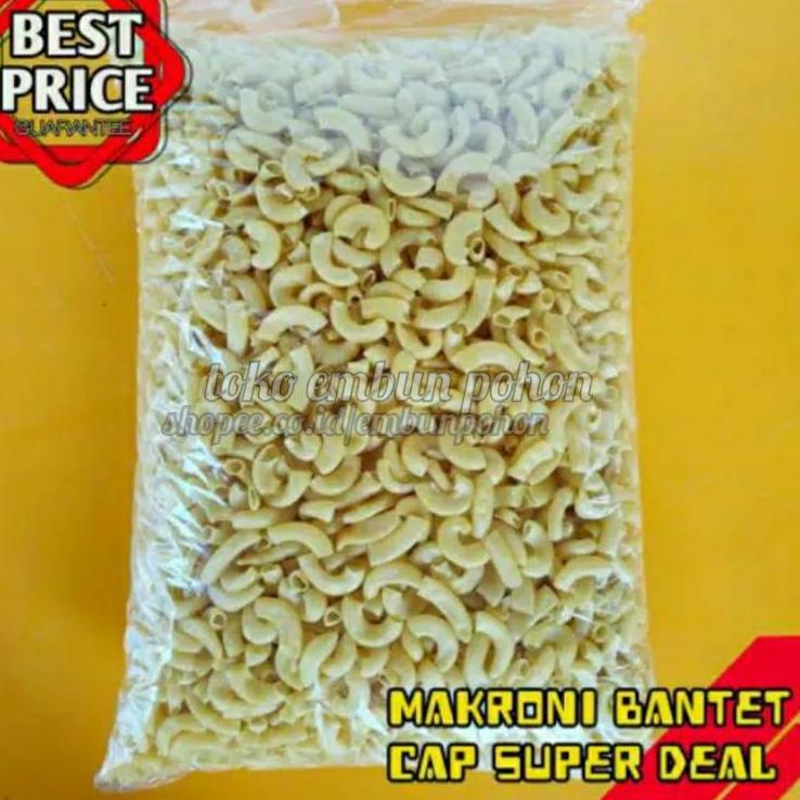 

ㆅV MAKRONI BANTET MENTAH CAP SUPERDEAL 1KG TERBARU 2995 ◉