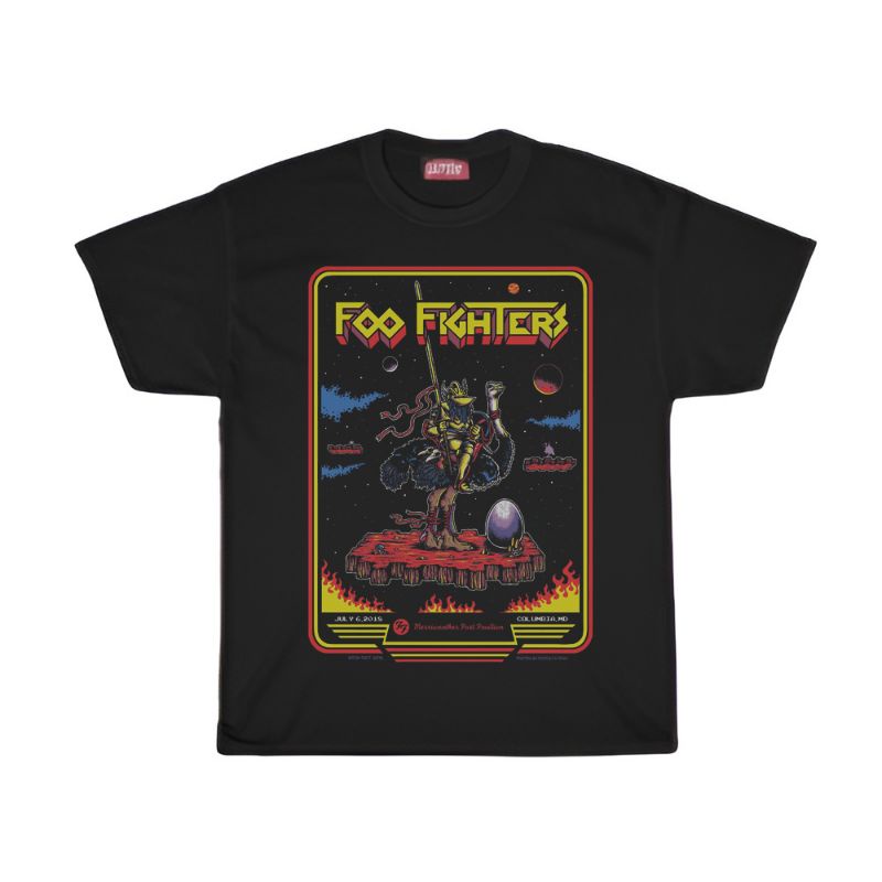KAOS / T SHIRT / FOO FIGHTERS / KAOS BAND FOO FIGHTERS LOGO POSTER TOUR