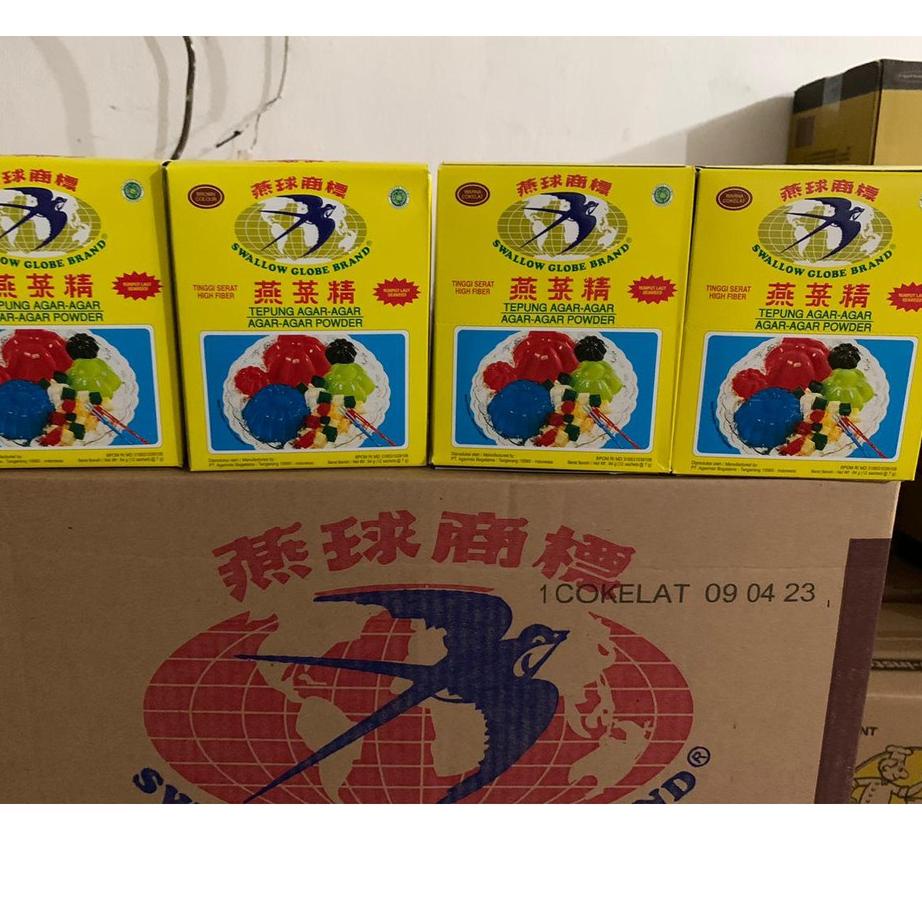 

trxM2y2X--Agar Agar Swallow Globe Coklat 1 box isi 12 Sachet