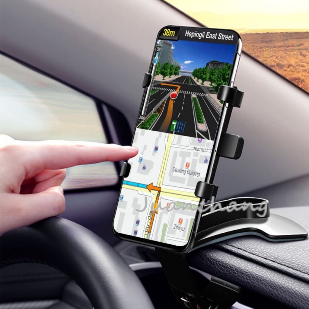 Braket Stand Holder Smartphone mount Dashboard Mobil Rotasi 360 Derajat Multifungsi