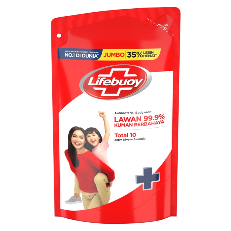 LIFEBUOY BODY WASH TOTAL 10 [ 825 ML ] SABUN MANDI BADAN CAIR REFILL ANTI-BACTERIAL ANTIBAKTERI LIFEBOY