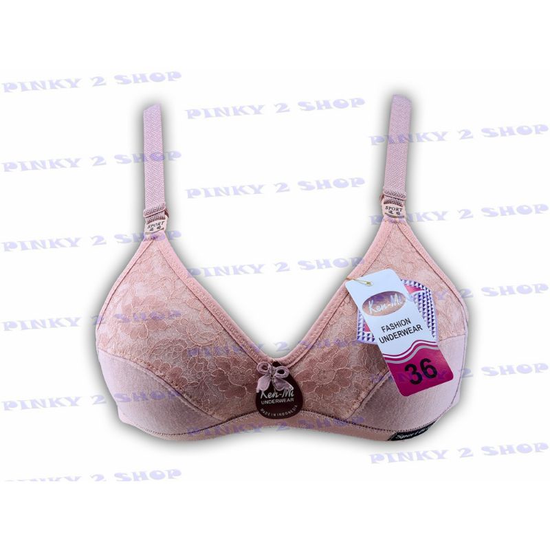 BRA TANPA BUSA KOMBINASI BRUKAT & POLOS