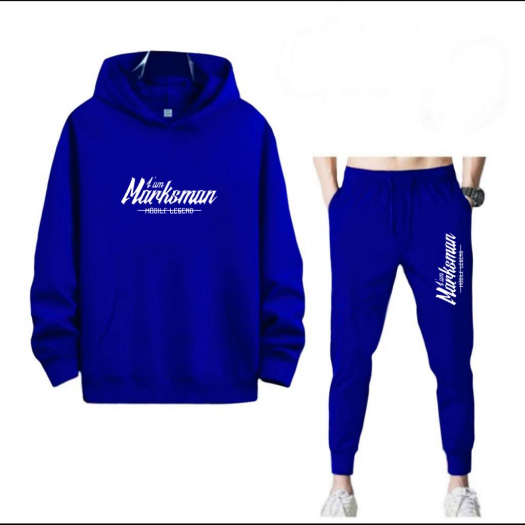 SETELAN I AM MARKSMAN JOGGER DAN HOODIE BAHAN TEBAL NYAMAN DIPAKAI TERLARIS