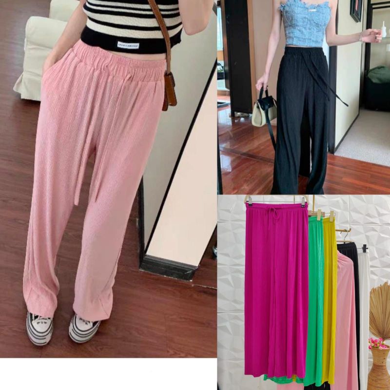 CELANA KULOT PLISKET IMPORT PREMIUM // CELANA PLISKET POLOS  IMPORT BKK // BAWAHAN IMPORT PREMIUM BKK // CELANA IMPORT MURAH