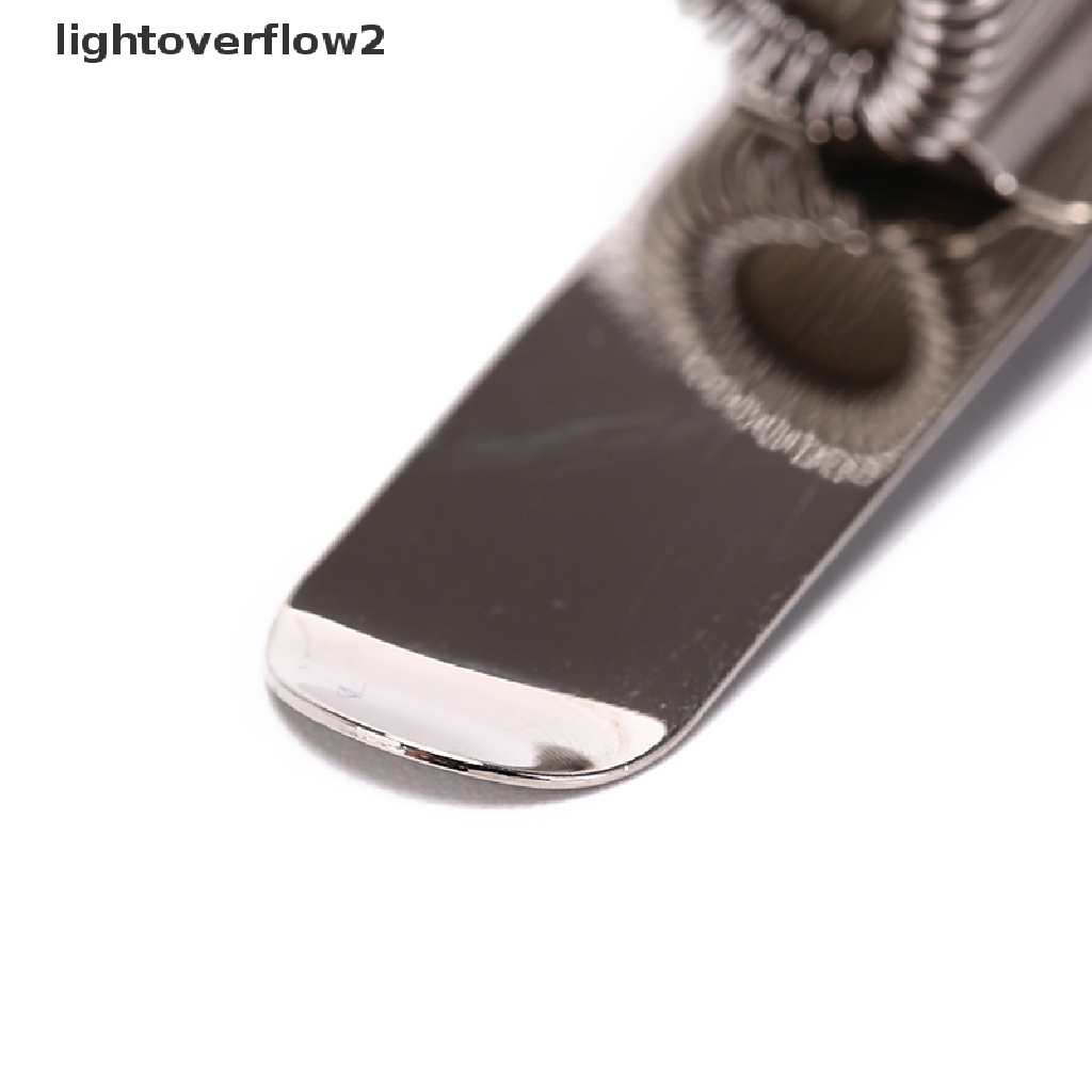 (lightoverflow2) Holder Pulpen Bahan metal Warna silver Dengan Klip Saku Untuk Seragam Dokter / Perawat