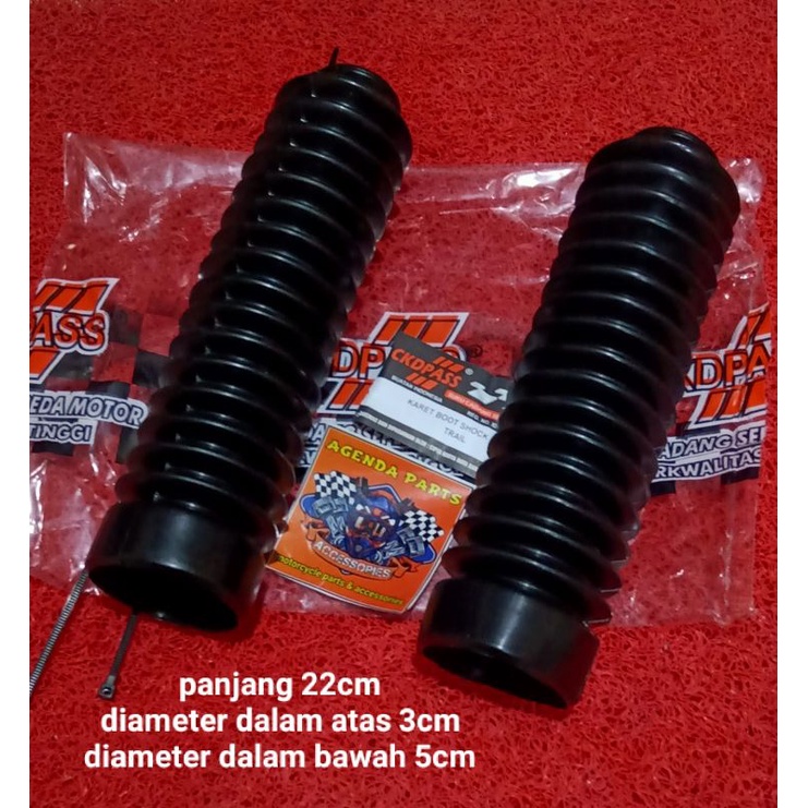 KARET COVER SHOCK 22CM- PNP MATIC YG UDAH NAIK SHOCK BRG HIGH QUALITY DIJAMIN TAHAN ROBEK