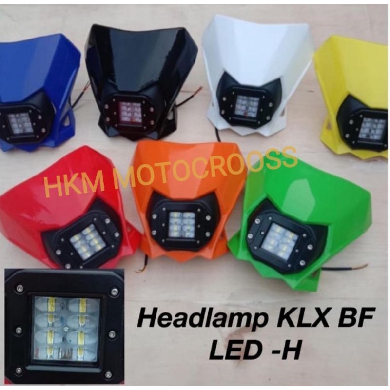 Reflektor Totok lampu depan klx 150 bf 2015 reflektor trail klx 150 bf 2015 lampu led klx bf led tem