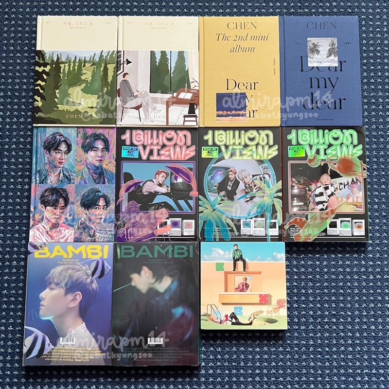 [BACA DESKRIPSI] EXO Chen April and A Flower Dear My Dear Suho Self Portrait EXO-SC Sehun Chanyeol 1