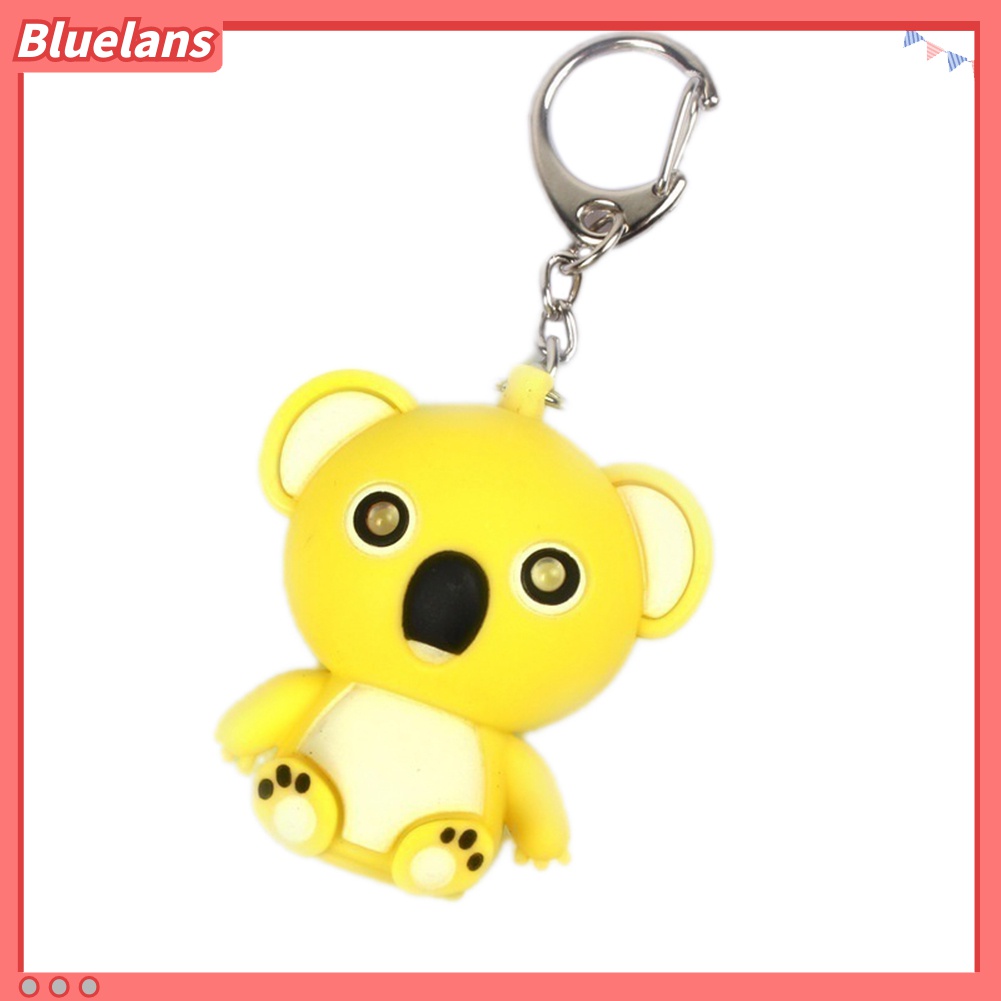 Mainan Gantungan Kunci Bentuk Koala Kartun Dengan LED Dan Suara Untuk Dekorasi Tas Tangan