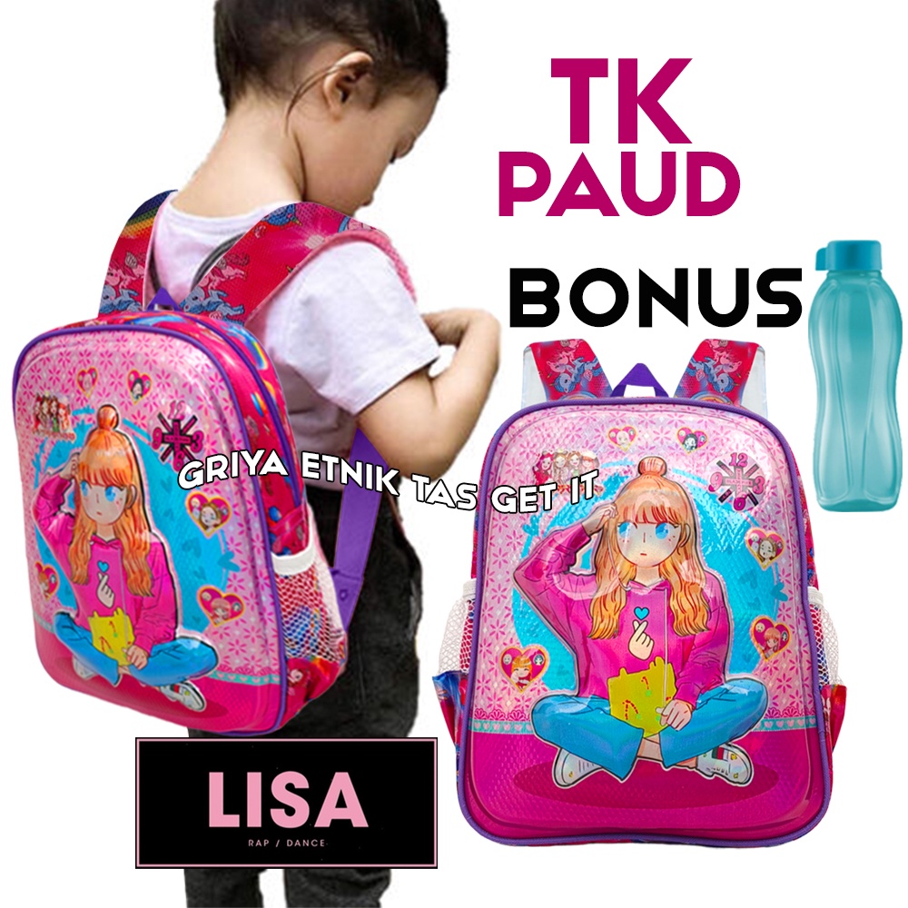 Tas Anak TK Perempuan - Tas Anak Karakter LOL Lampu - Tas Sekolah Anak Perempuan tk paud - Tas Anak Kecil