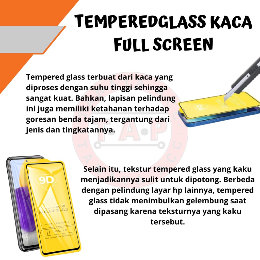 Tg Tempered Glass Full Screen Kaca VIVO Y20 Y12S Y20i Y20S Y21S Y33S Y15S Y55S Y53S Y51