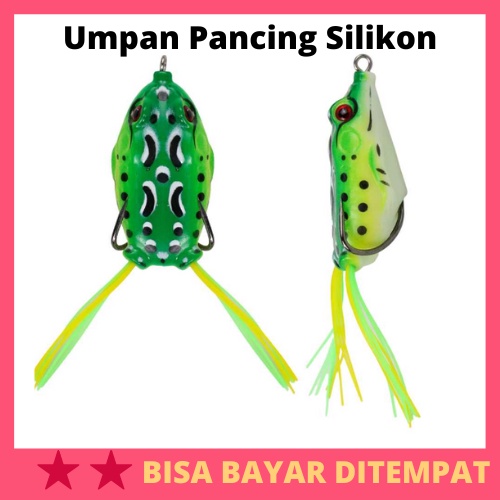Umpan Pancing Mancing Memancing Bait Bentuk Kodok Kodokan Katak Fishing Frog Palsu Tiruan Buatan Mai