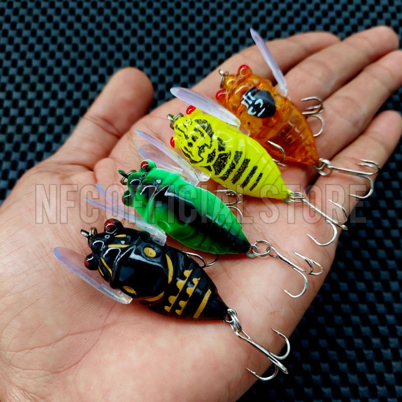 Lure Minnow Si Kumbang Floating 4 cm 6 gram Floating seperti hewan berenang