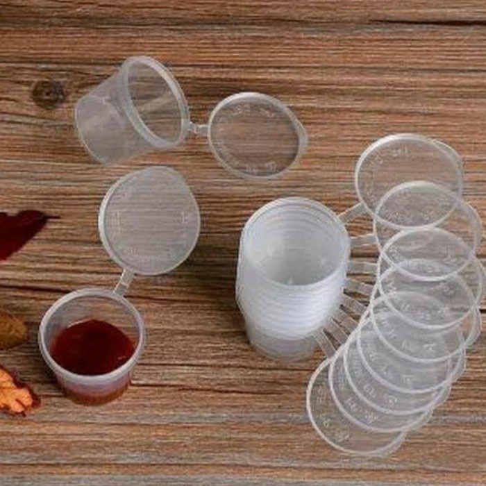 Thinwall Cup Plastik 25 ML Tempat Wadah Saus Saos Sambal Sambel