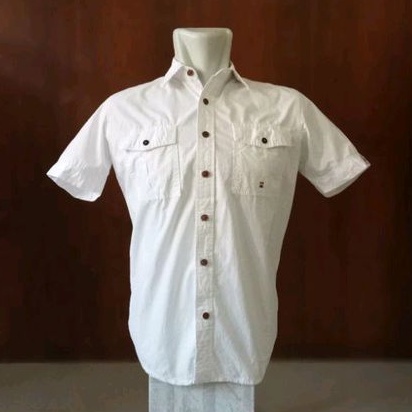 Kemeja putih Pendek Original emba