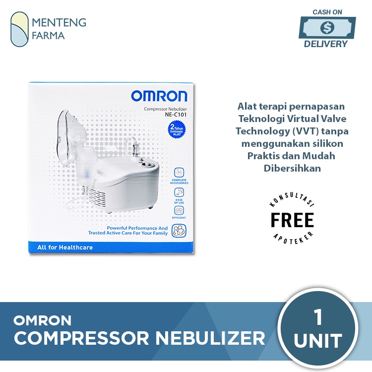 Omron Nebulizer NE C101 - Alat Bantu Pernapasan Portable