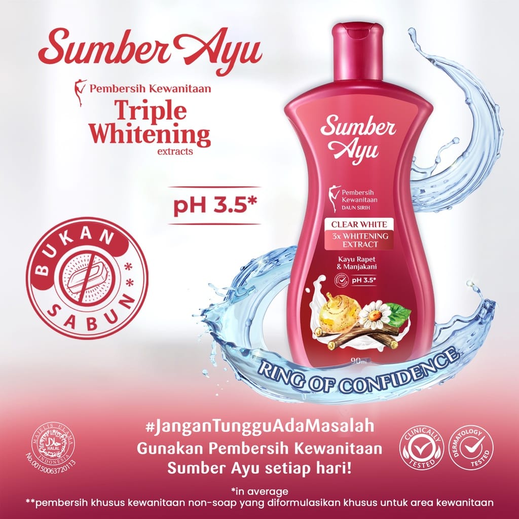 RADYSA - [BPOM] Sumber Ayu Pembersih Kewanitaan Daun Sirih Triple Whitening 90ml