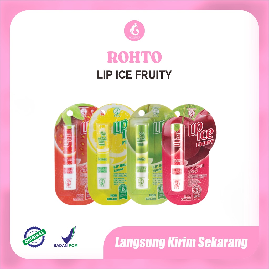 LIP ICE Fruity Lip Balm SPF 15 ORI BPOM / Pelembab Bibir