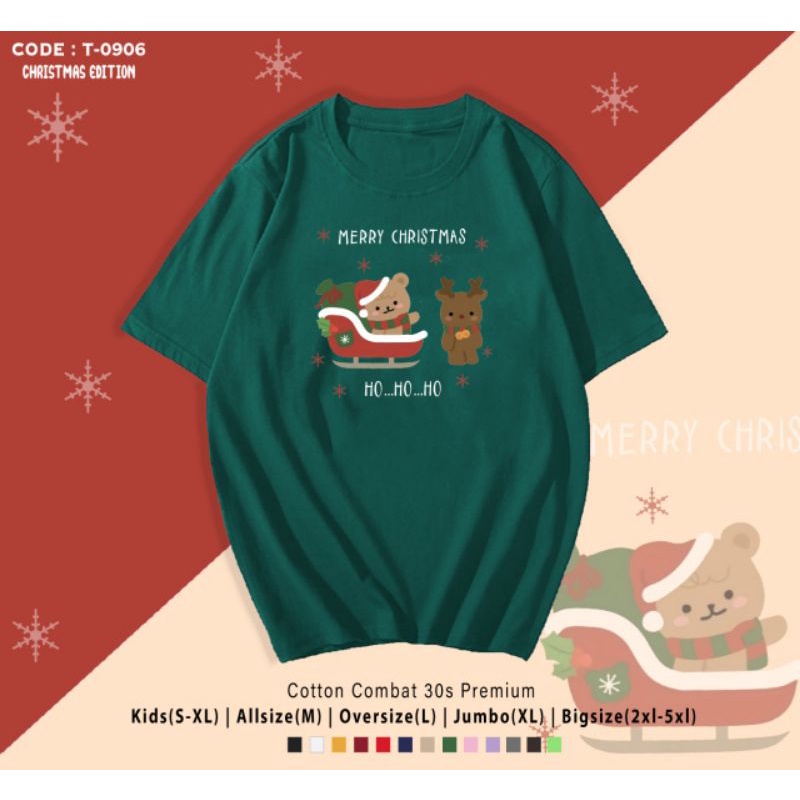 KAOS NATAL KERETA SANTA/KAOS KATUN EDISI NATAL KERETA CHRISTMAS