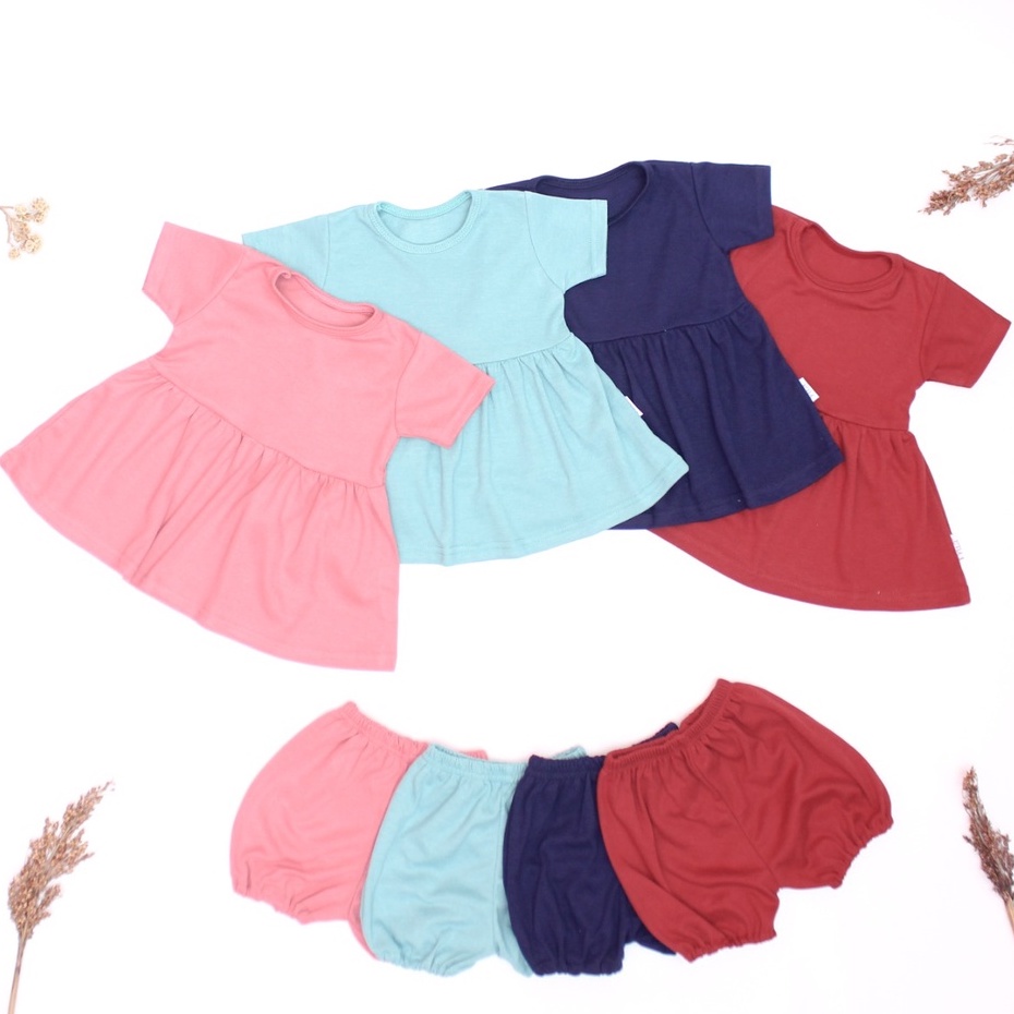 NEW!!! BAJU BAYI POLOS SET NIA PREMIUM - DRESS BAYI NIA PREMIUM