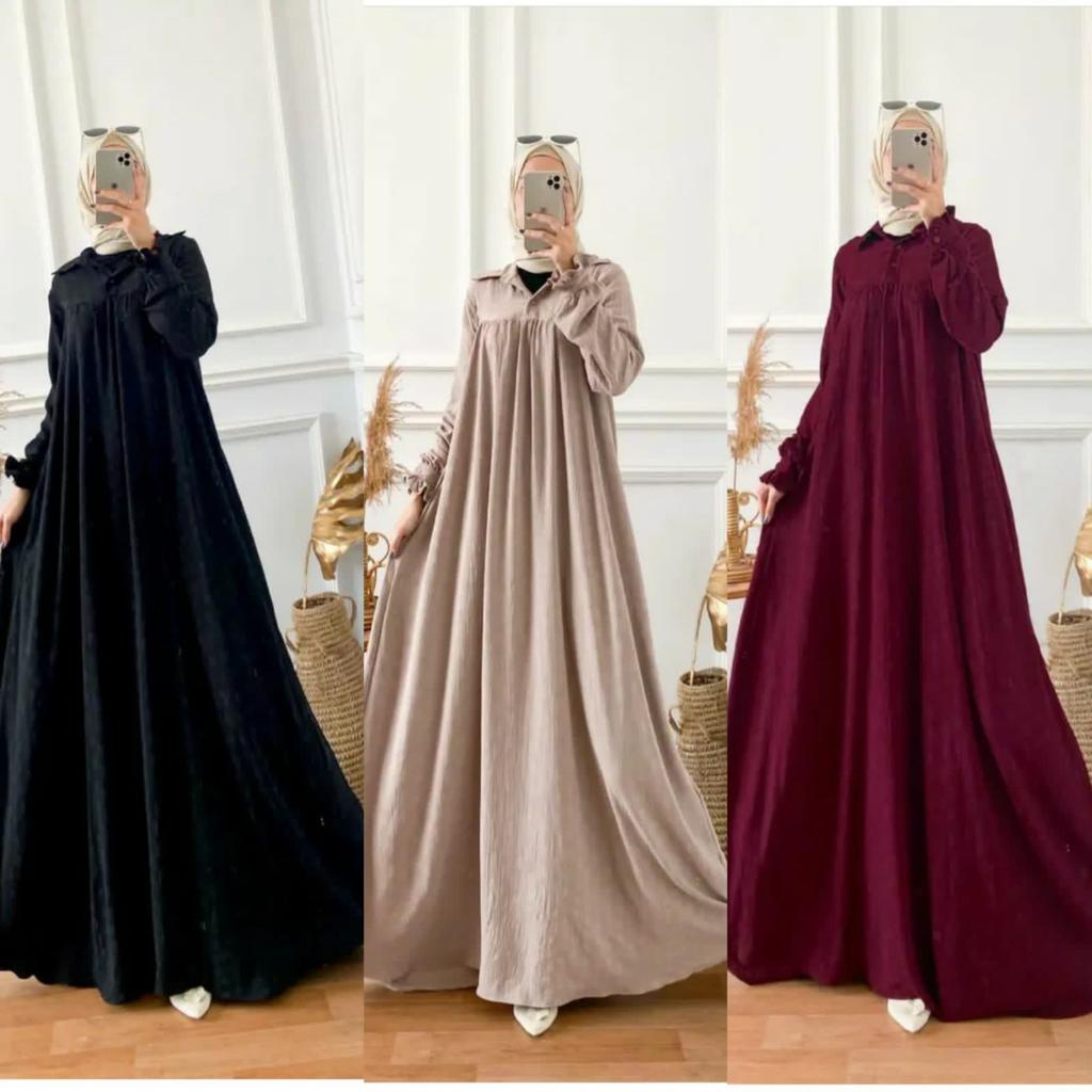 ANISA Maxy Gamis dress Crinkle Airflow POLOS LD 110