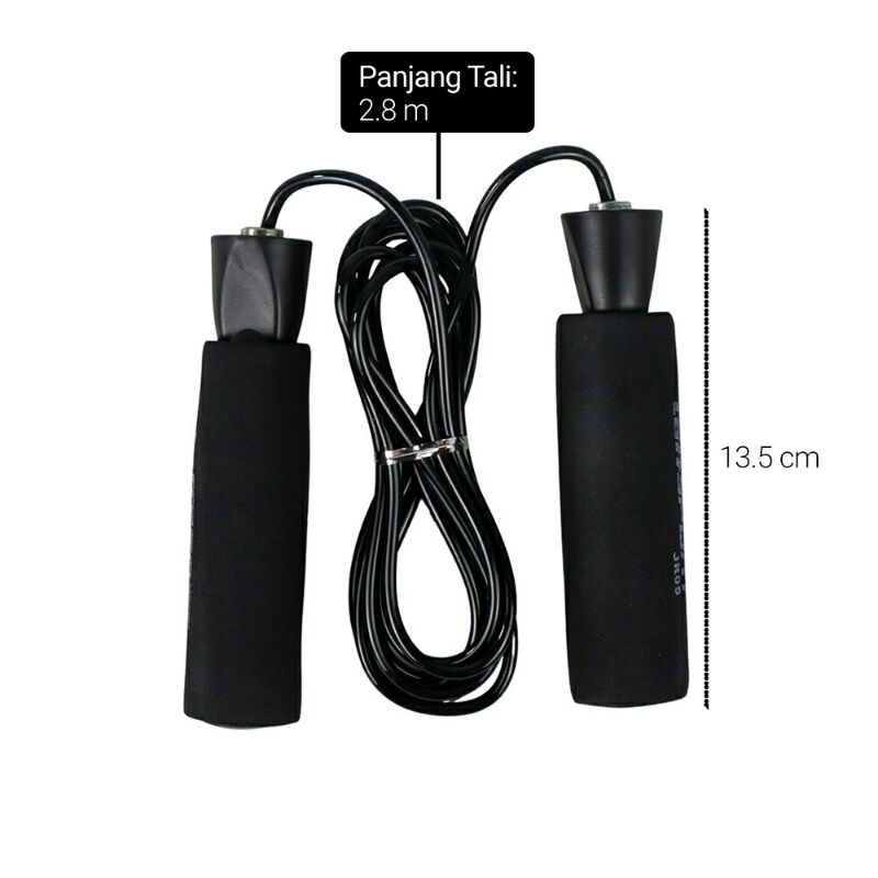 Lompat Tali Skipping Speed Jump Rope Sports Weight Exercise Gym jr05