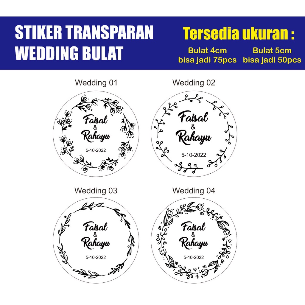 Stiker label transparan souvenir - stiker souvenir - stiker transparant