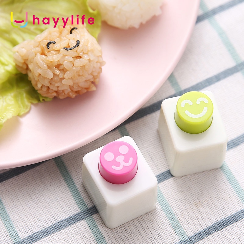 SOOKA Cetakan Mini Bola Nasi Sushi Isi 4 Pcs + Free Cute Nori Puncher Cocok Untuk Bekal Anak HL-ABA760