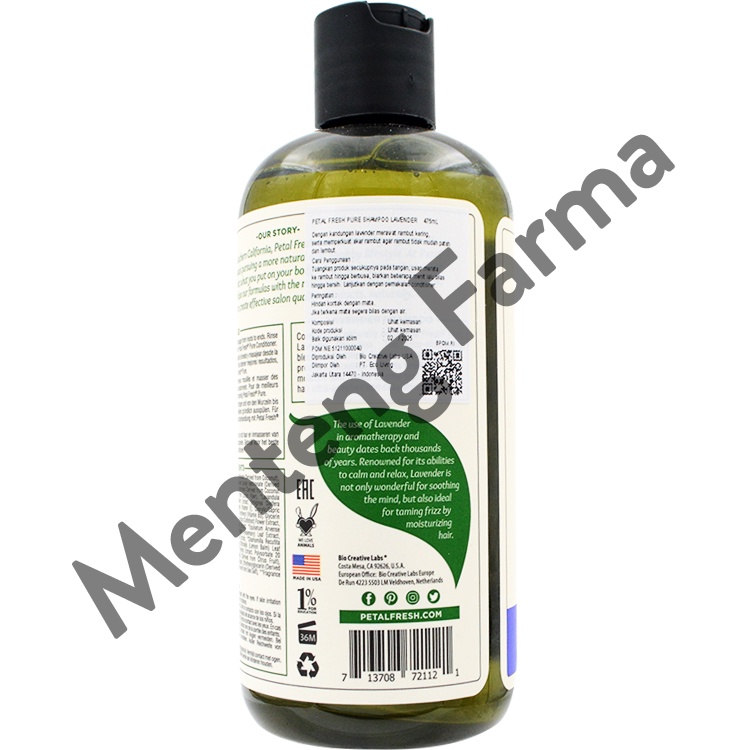 Petal Fresh Pure Shampoo Lavender 475 mL - Perawatan Rambut Kusut dan Susah Diatur
