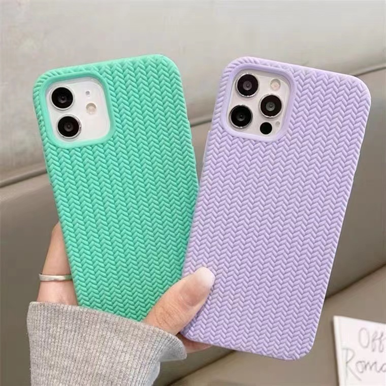 Casing Silikon Tekstur Cair Anti Slip Untuk IPhone 11 12 13 14 Pro MAX X XS MAX XR 7 8 Plus