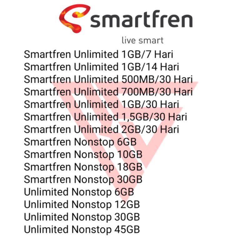 Kuota Smartfren MURAH -  Data Smartfren - Kuota Smartfren Unlimited , Kuota Smartfren Nonstop , Kuot