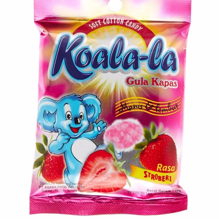 

Restock KOALA-LA KAPAS CANDY ( SOFT COTTON CANDY ) - Koala-La Permen Gula Kapas Stroberi by Jadoel Snack