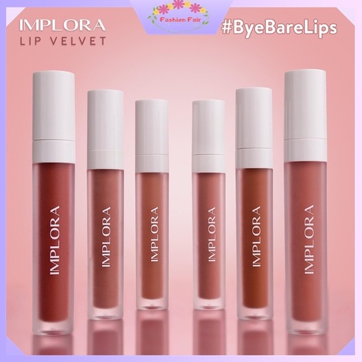 Fashion Fair - IMPLORA LIP VELVET WITH VITAMIN E &amp; OMEGA 3 6 9 SHADE PELEMBAB CREAM TINT