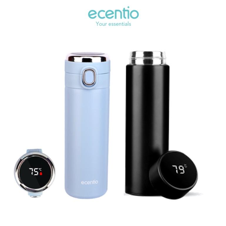 ECENTIO TERMOS AIR MINUM VACUUM LED DISPLAY FLASK HOT & COOL 500ML/ SUHU THERMOS TUMBLER STAINLESS S
