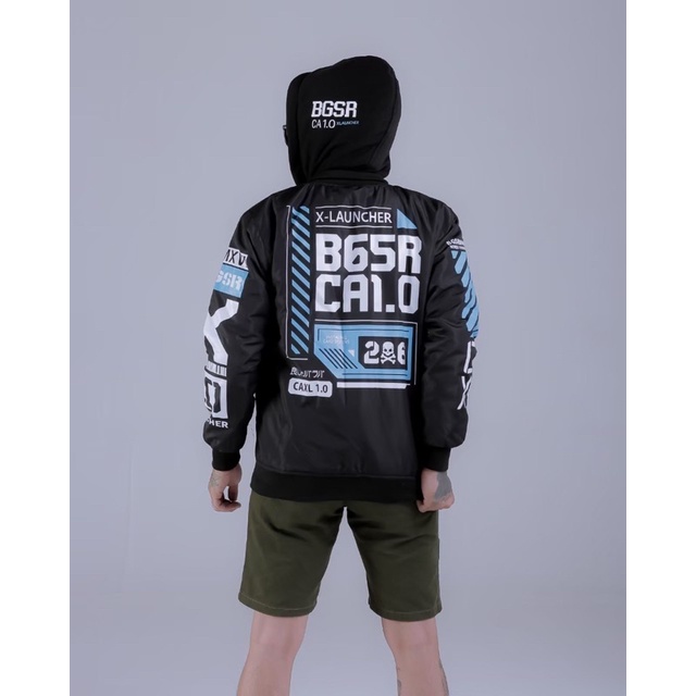 BGSR Jaket Bomber Hoodie Bgsr Jaket Parasut Jaket Pria Jaket Outdoor