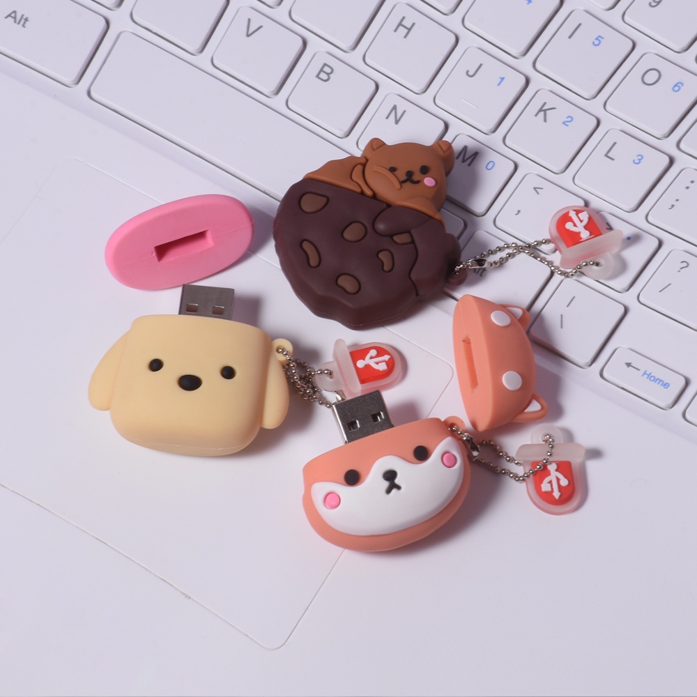 Flash Drive USB 2.0 Model Anjing Akita Lucu Kecepatan Tinggi 1TB