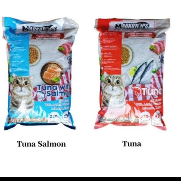 Makanan Kucing Markotops Tuna Salmon 1Kg Repack-Markotop Cat Food