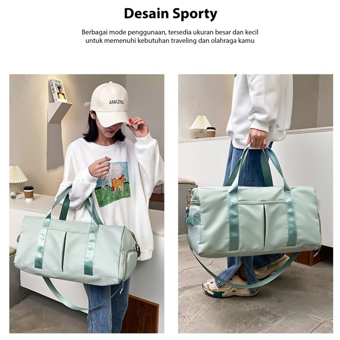 Tas Travel Penyimpanan Gym Fitnes Olahraga Sport Bag Pria Wanita Impor