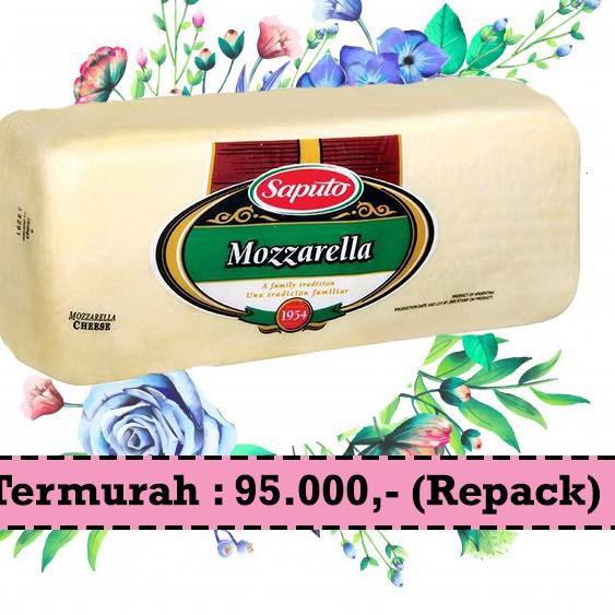 

kode5m0La--VACUUM TERMURAH MOZZARELLA/MOZARELLA CHEESE - KEJU MOZARELLA MULUR / MELER ENAK MURAH 1KG SAPUTO / SAPU